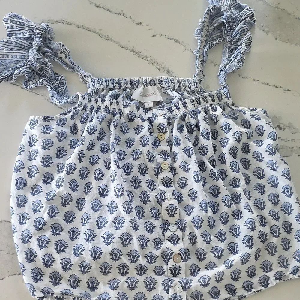 Cleobella Ruffled Cami Pajama Set size small - Picture 4 of 8